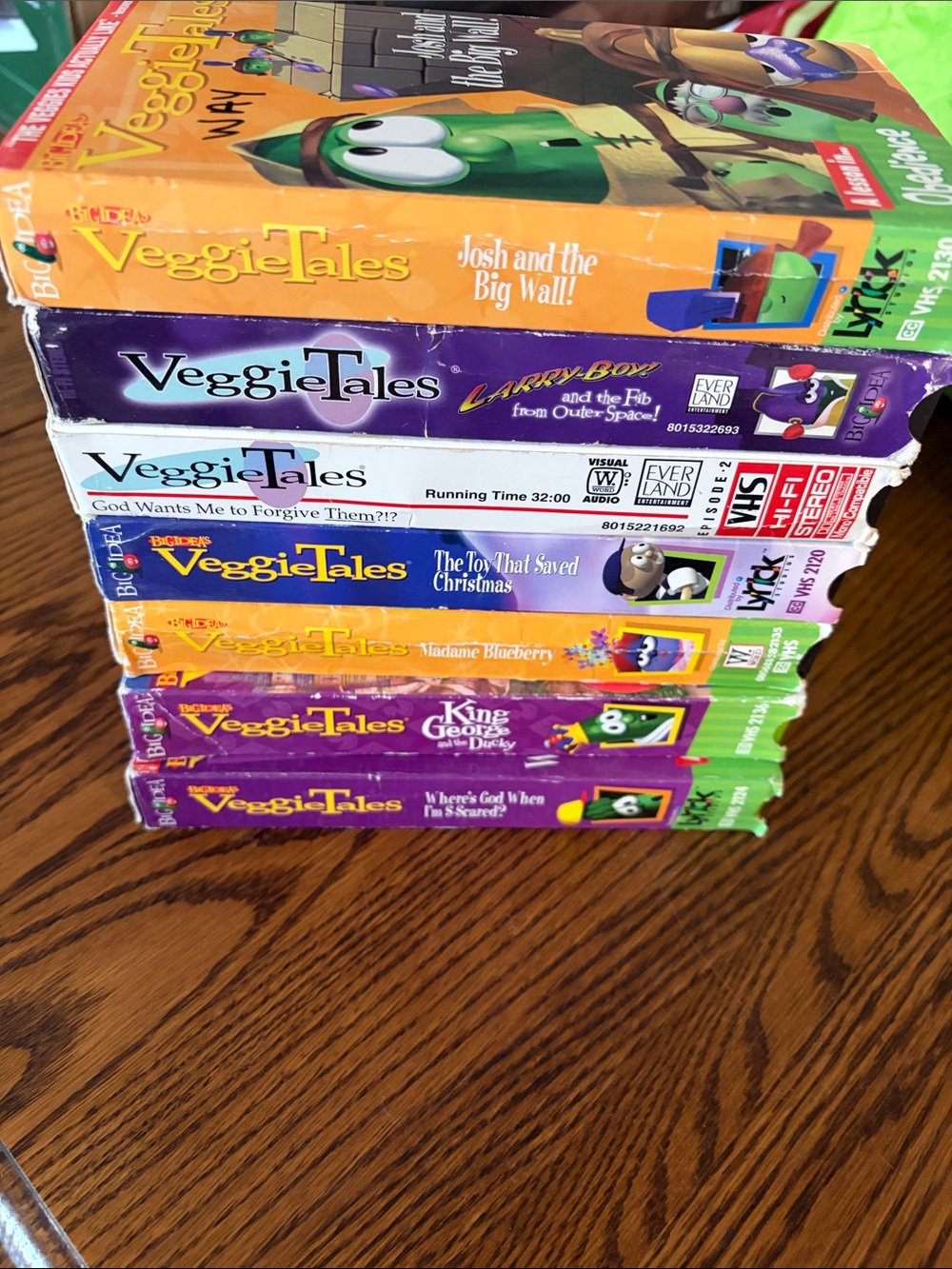 Kids VHS Collection -7 VeggieTales vhs tapes